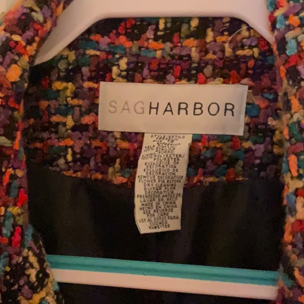 Multicolored tweed jacket. - Picture 3 of 5